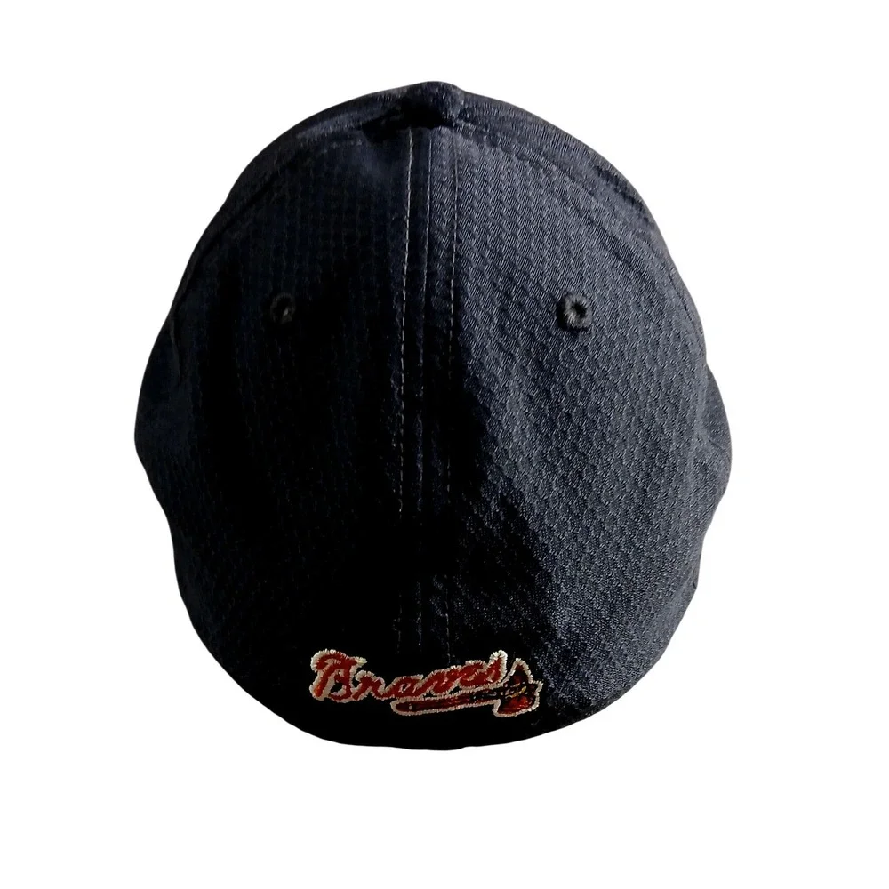 New Era 39THIRTY Atlanta‎ Braves Navy Orange Stretch Fit Hat Small-Medium MLB